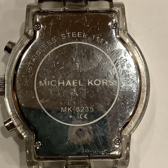 MICHAEL KORS Showstopper MK-5235 Chronograph Quartz Crystal Bezel Only No Band main image 5